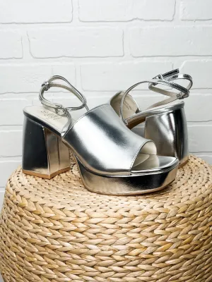 Annalise chunky platform sandal silver