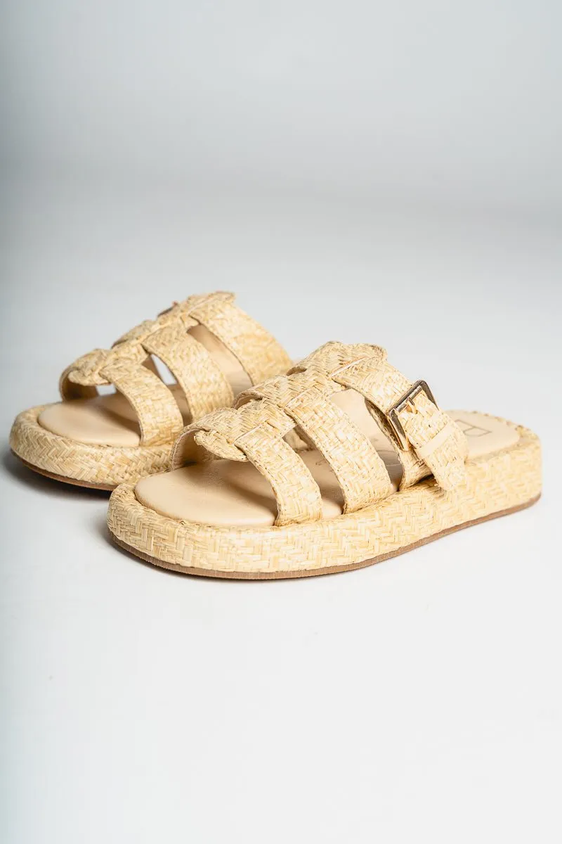 Ciao slip on sandal natural