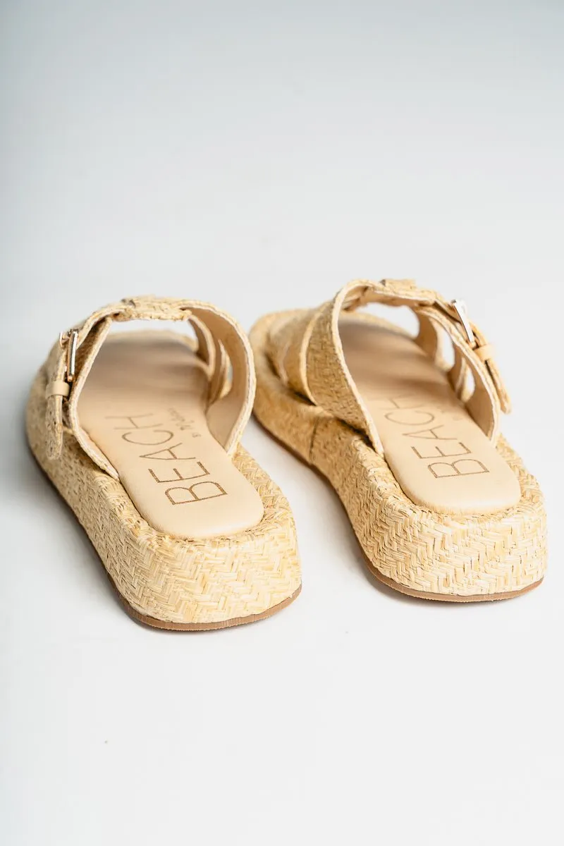 Ciao slip on sandal natural