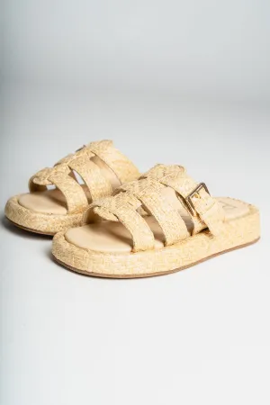 Ciao slip on sandal natural