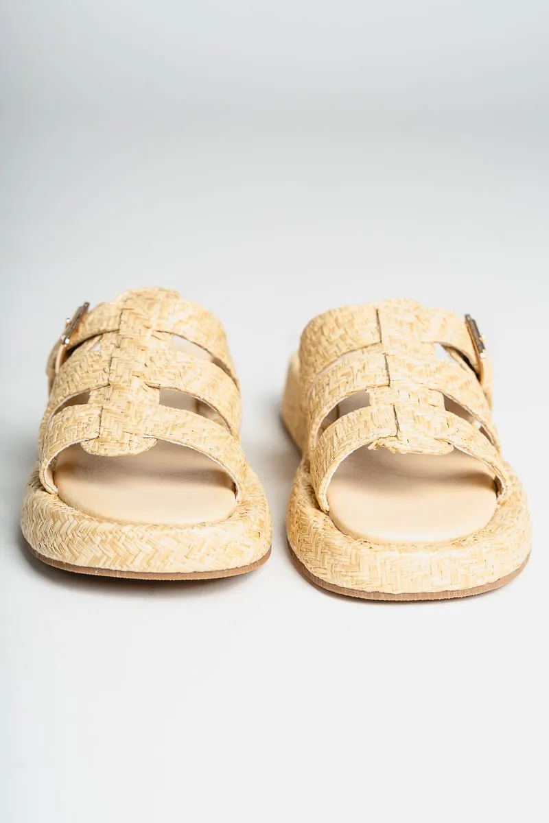 Ciao slip on sandal natural