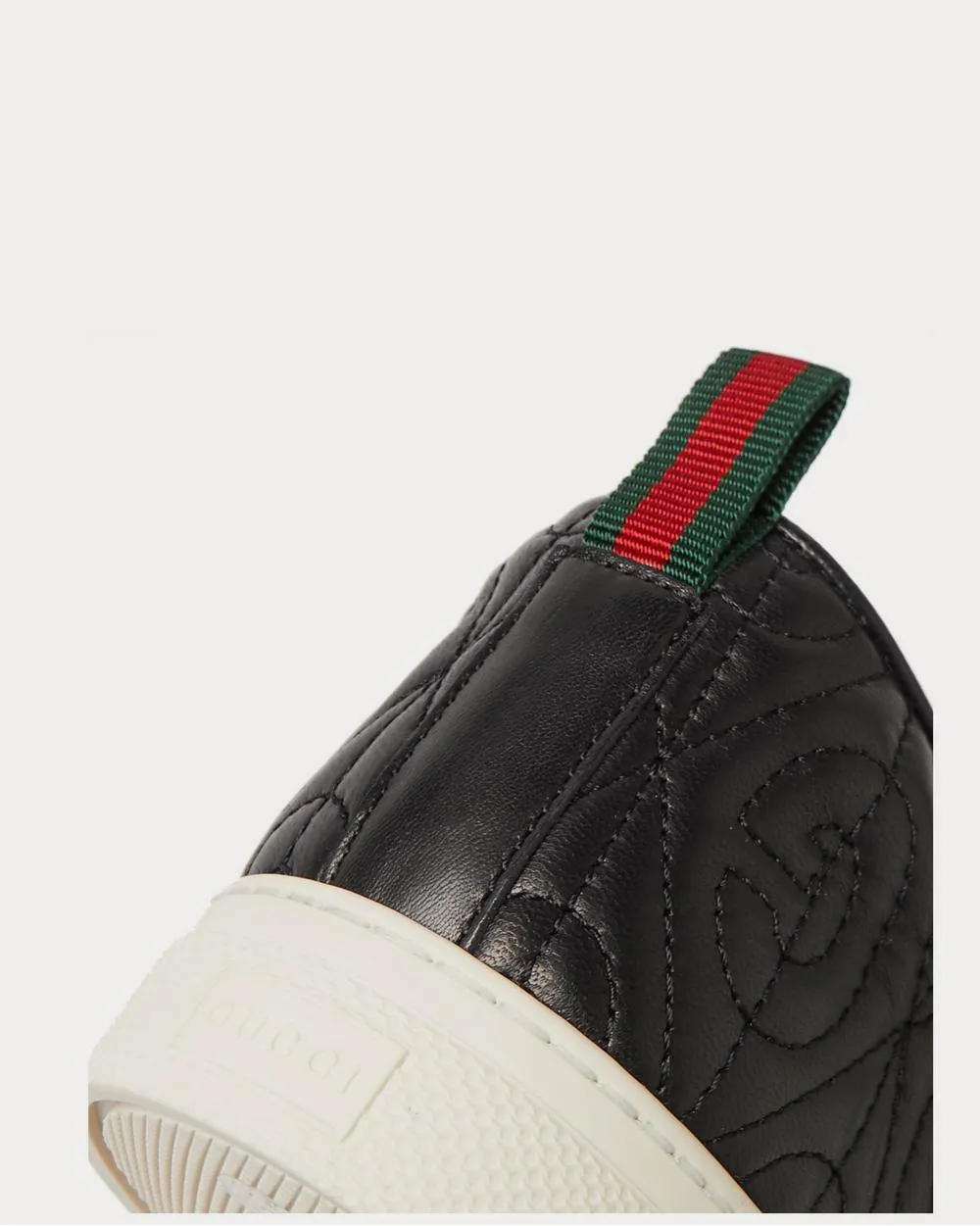 Dublin Quilted Leather Slip-On  Black slip on sneakers