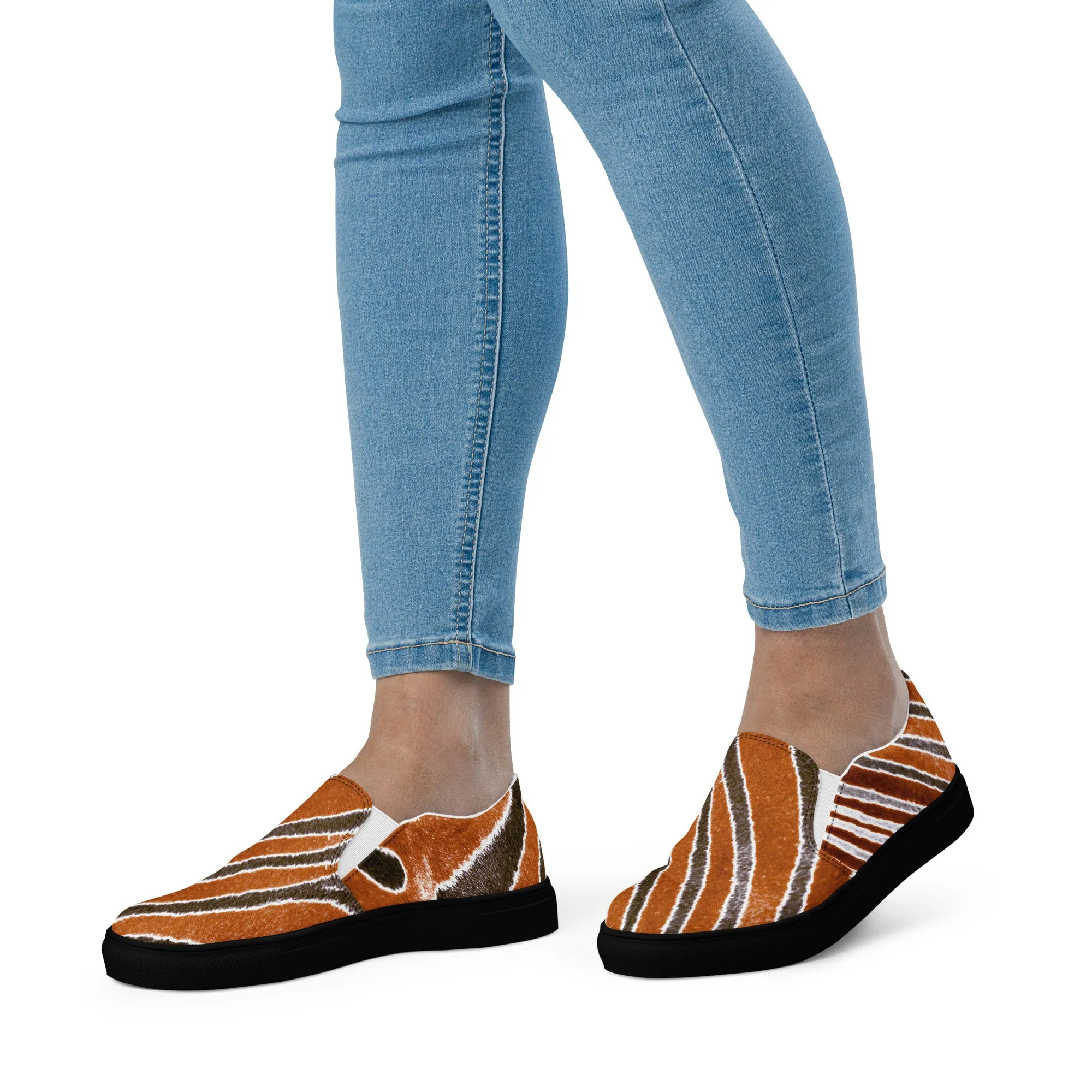 Feeling Revengeful - Womens Slip-On Canvas Shoes