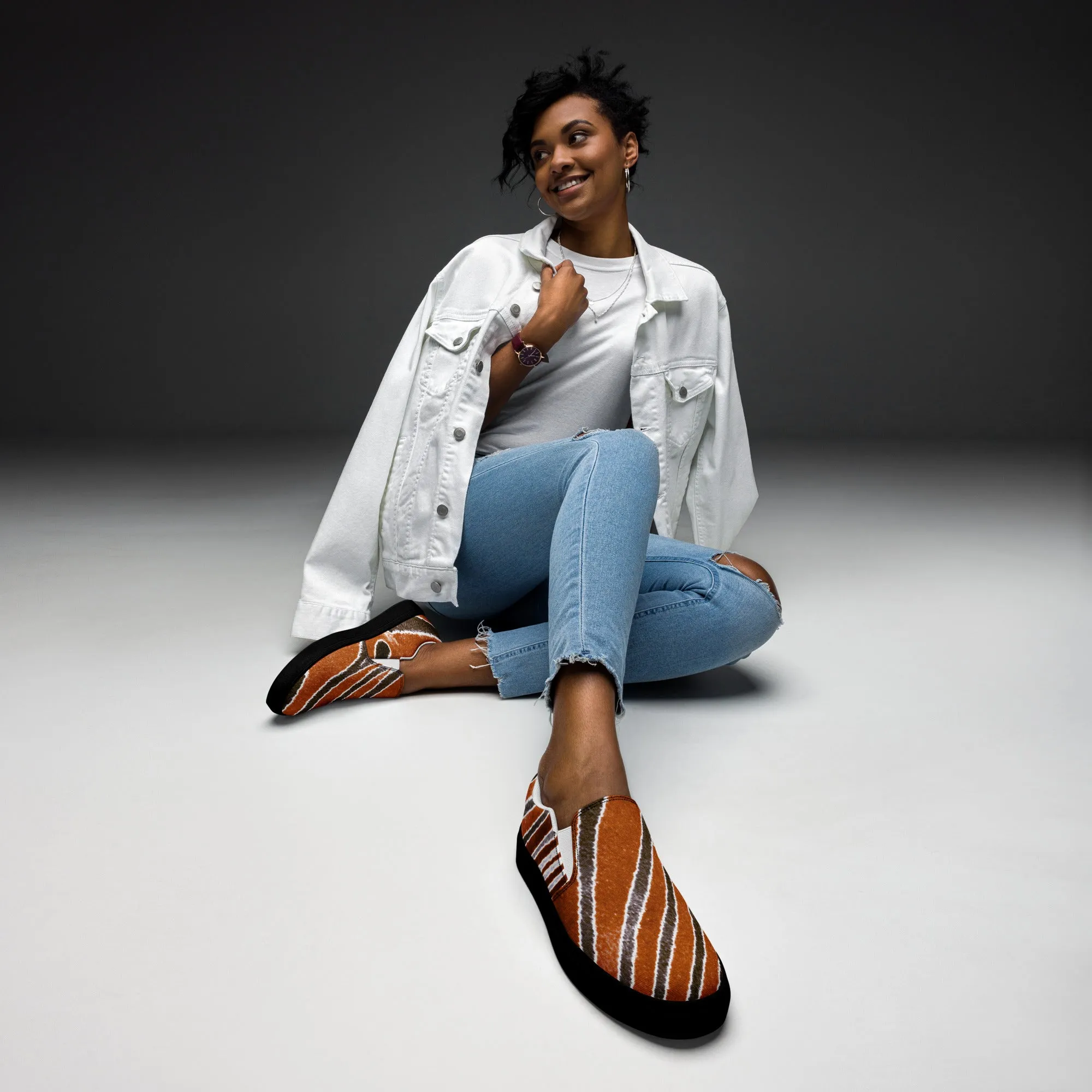 Feeling Revengeful - Womens Slip-On Canvas Shoes