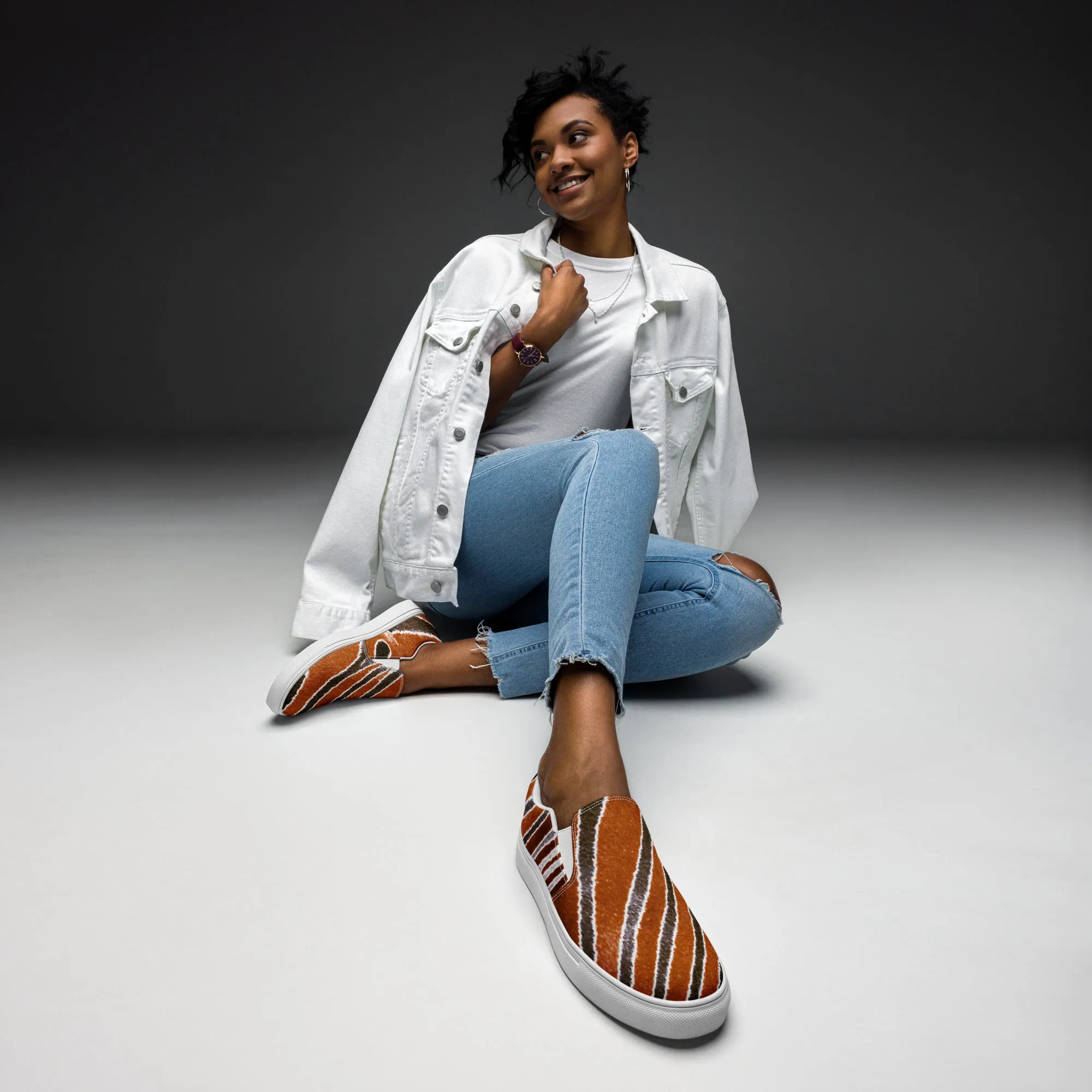 Feeling Revengeful - Womens Slip-On Canvas Shoes