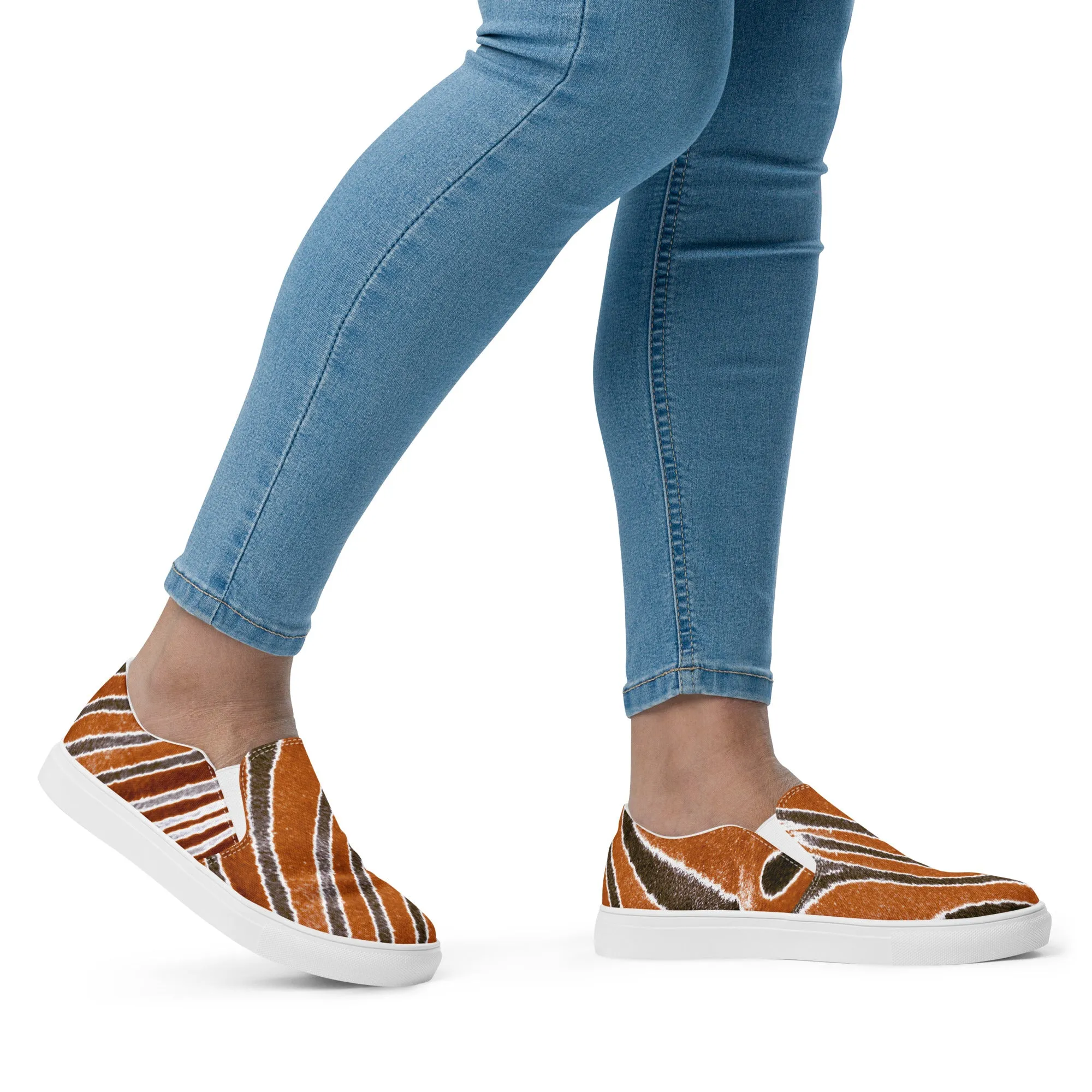 Feeling Revengeful - Womens Slip-On Canvas Shoes