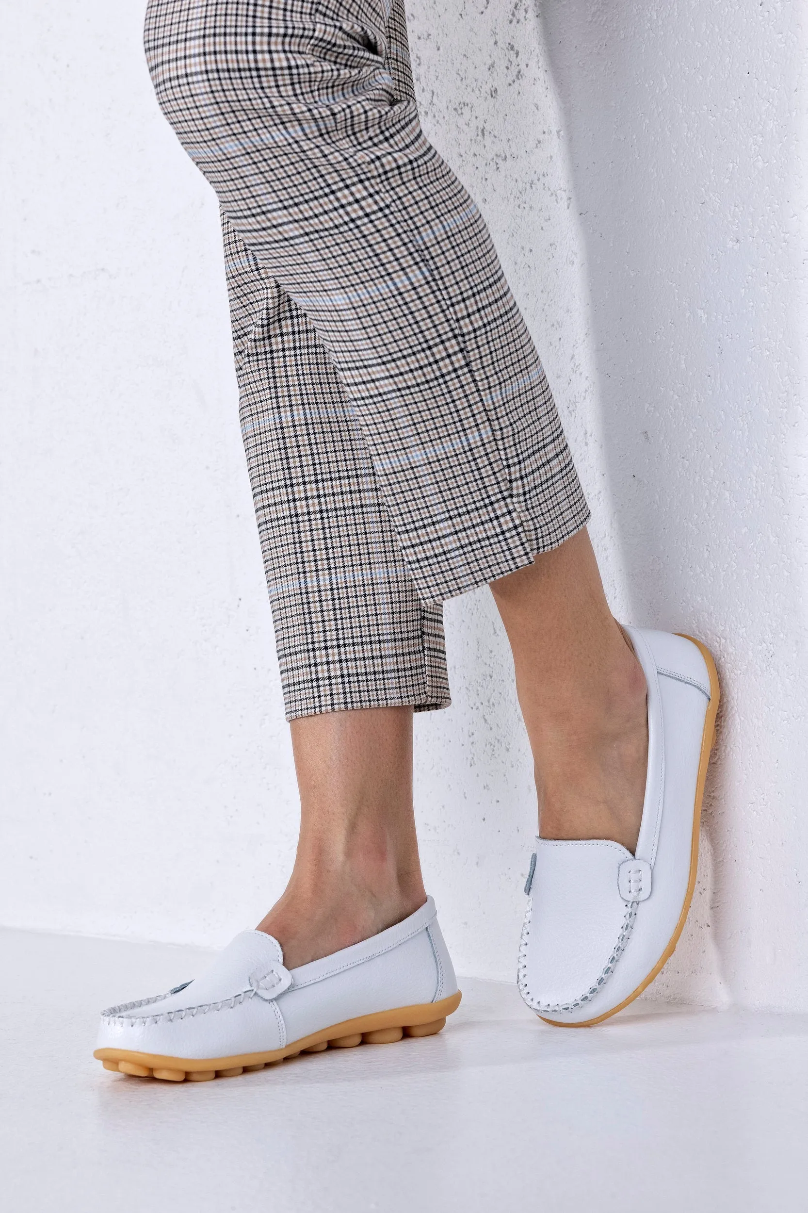 Leather moccasins