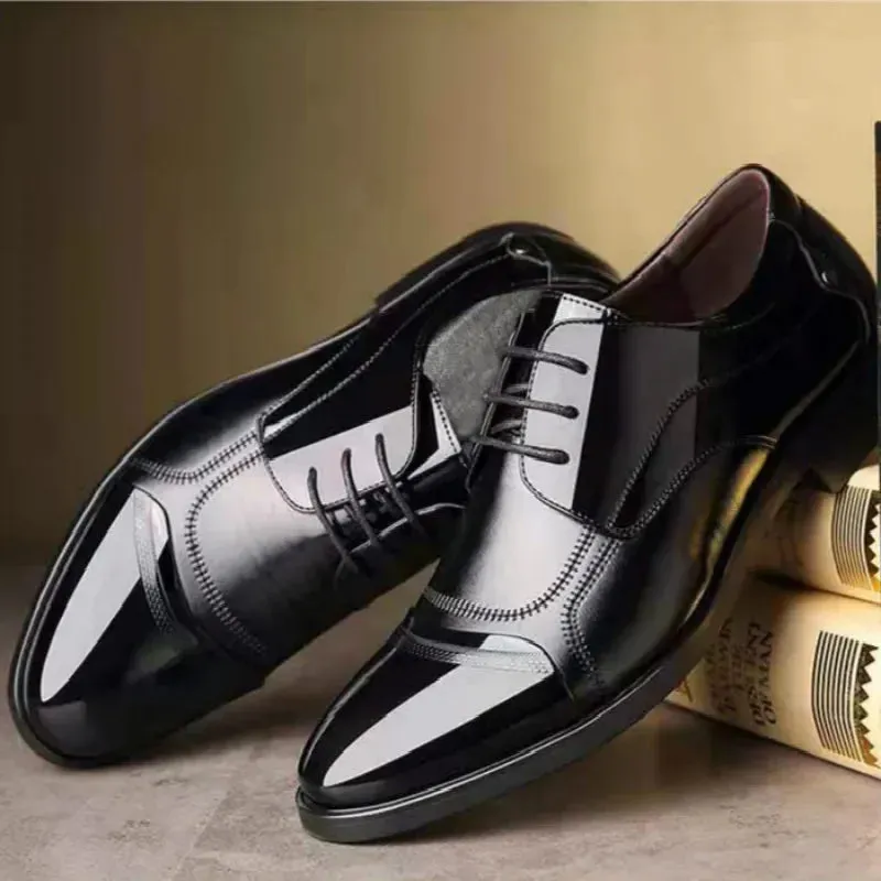Men Lace Up Formal Dress Luxury Business Oxford Shoes