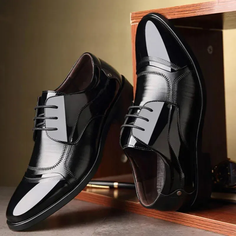 Men Lace Up Formal Dress Luxury Business Oxford Shoes