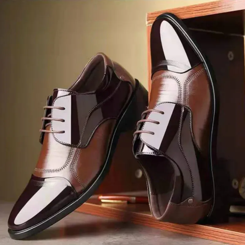 Men Lace Up Formal Dress Luxury Business Oxford Shoes