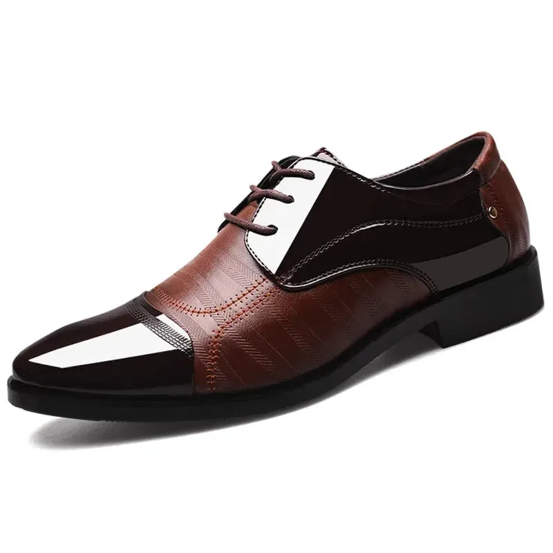Men Lace Up Formal Dress Luxury Business Oxford Shoes