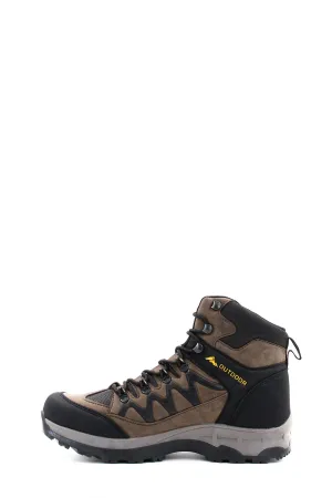 Men's Brown Outdoor Hiking Boots - Wessi