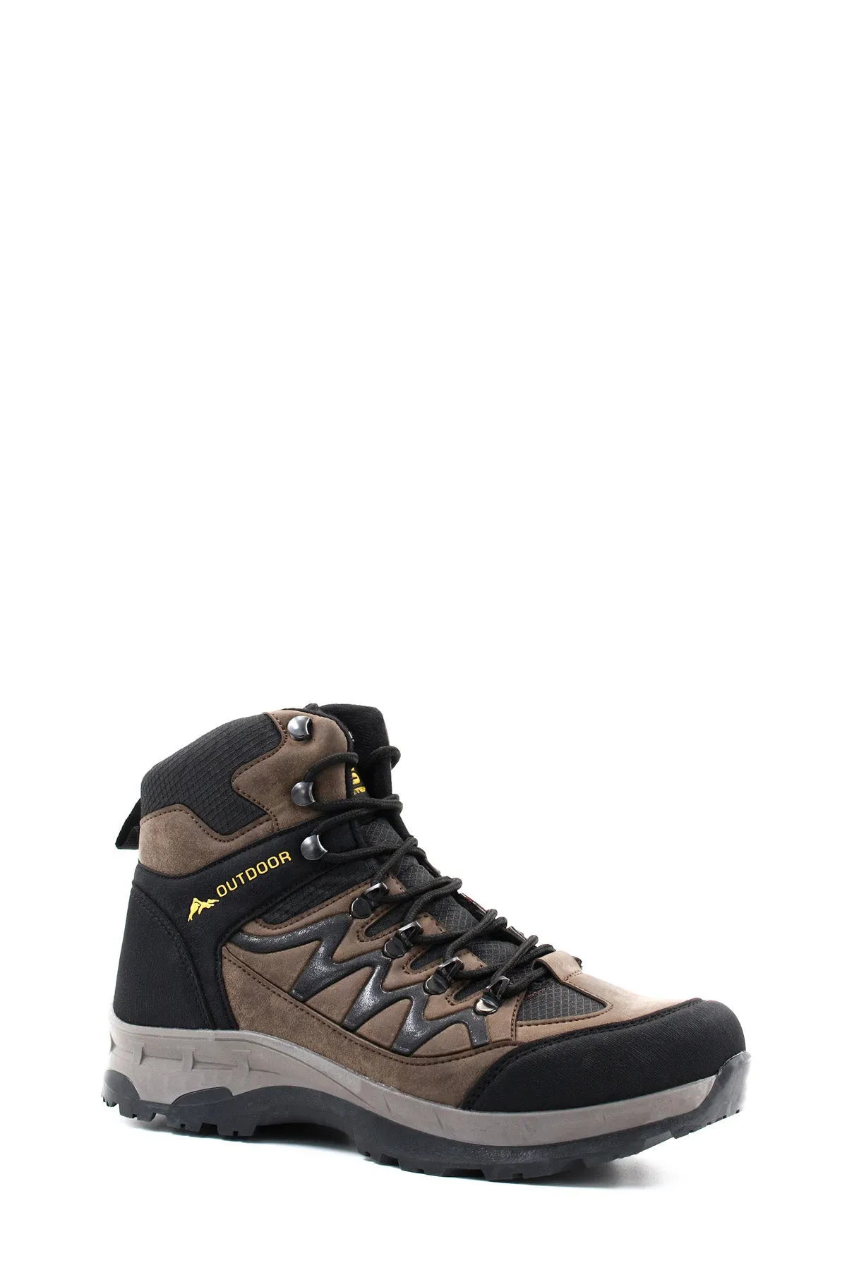 Men's Brown Outdoor Hiking Boots - Wessi