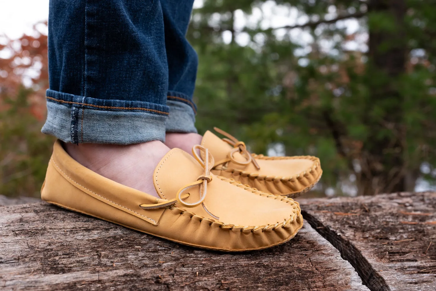 Men's Wide Leather Moccasins (FINAL Clearance )