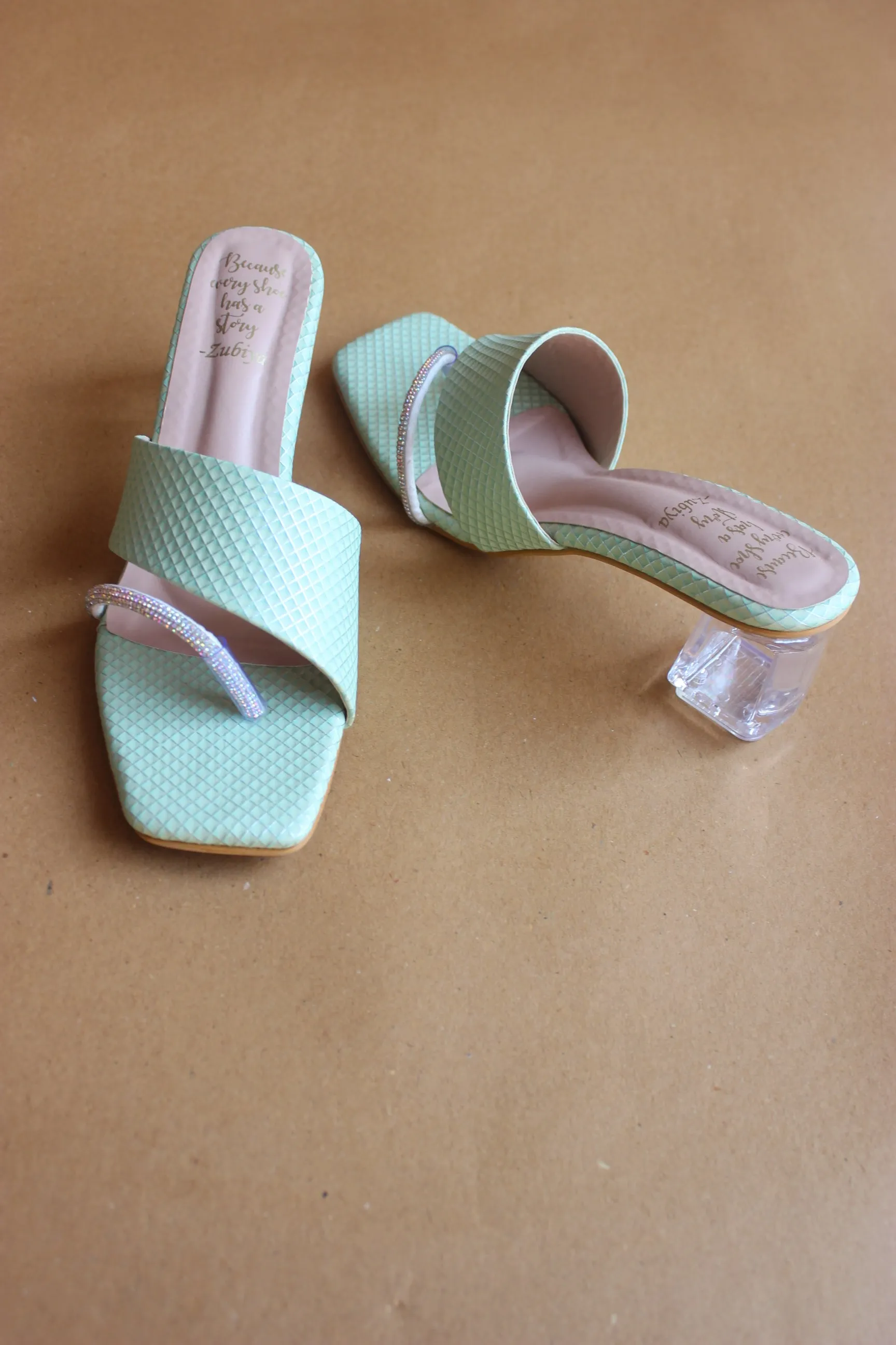 Minty love heels