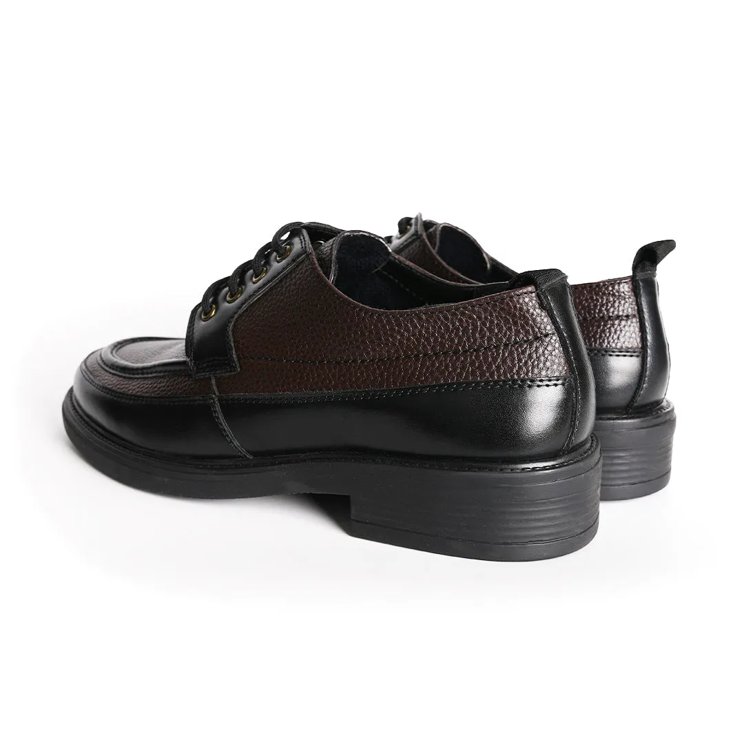 Monkstory Cosmopolitan Derby Lace-Ups  - Black/Brown