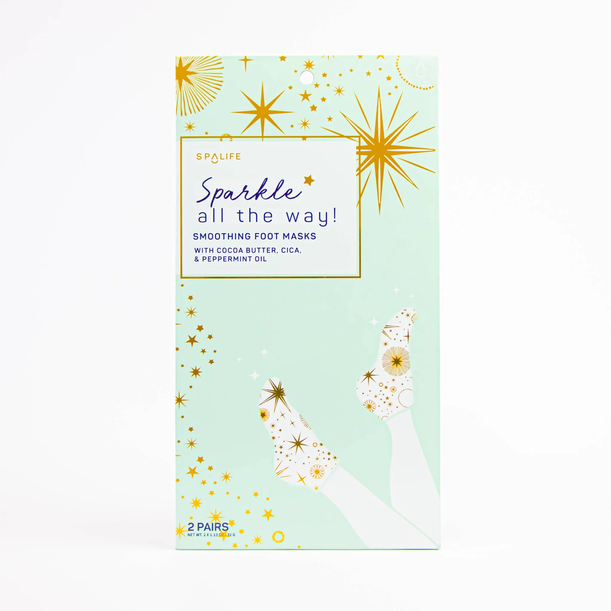 My Spa Life - Holiday Sparkle All the Way Smoothing Foot Masks - 2 Pairs