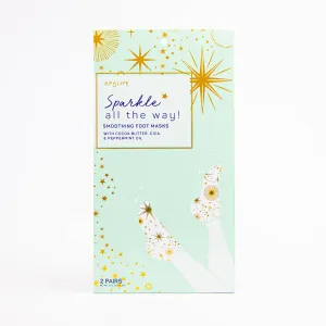 My Spa Life - Holiday Sparkle All the Way Smoothing Foot Masks - 2 Pairs