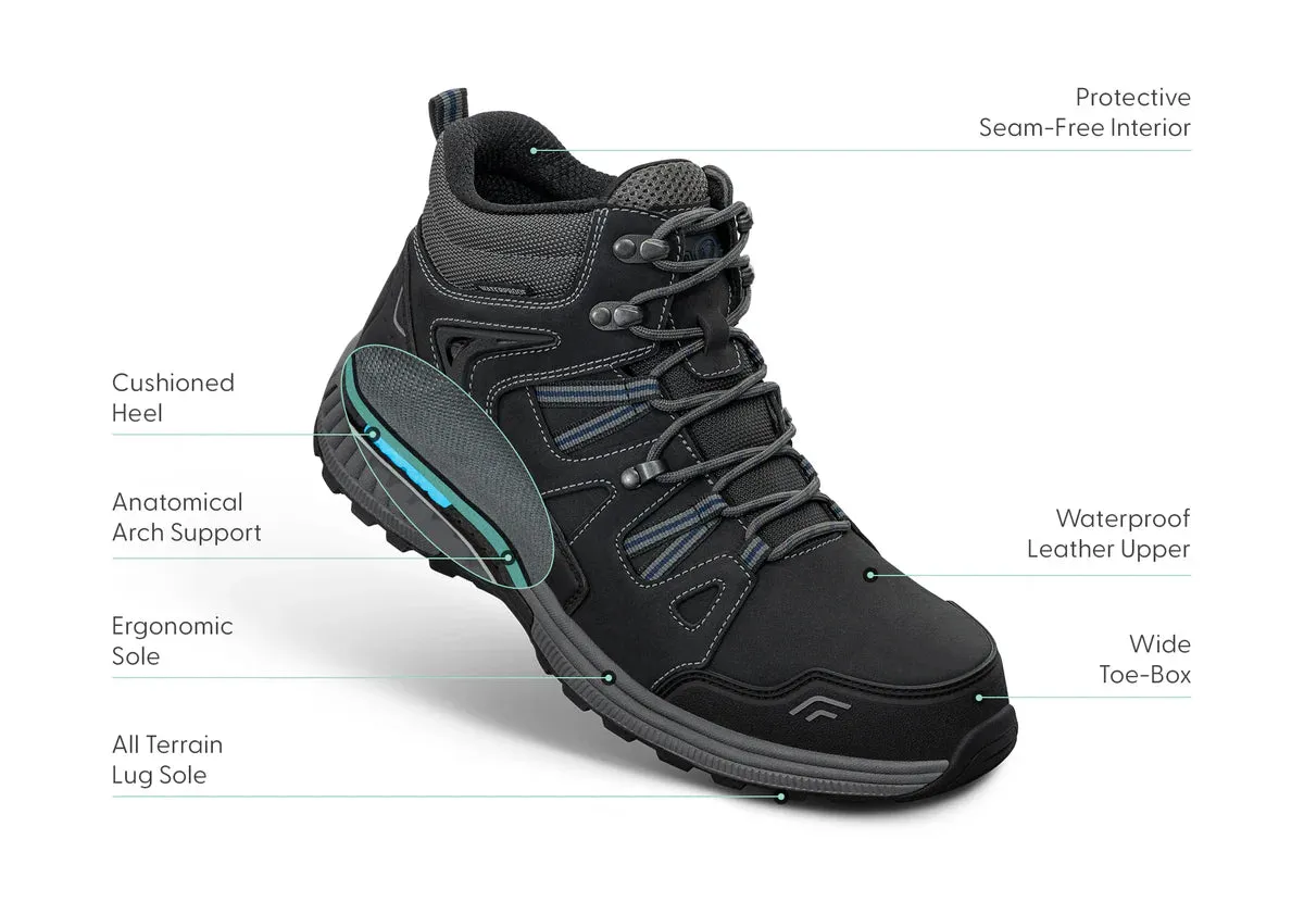 Orthofeet - Men - Ridgewood Boots - Black