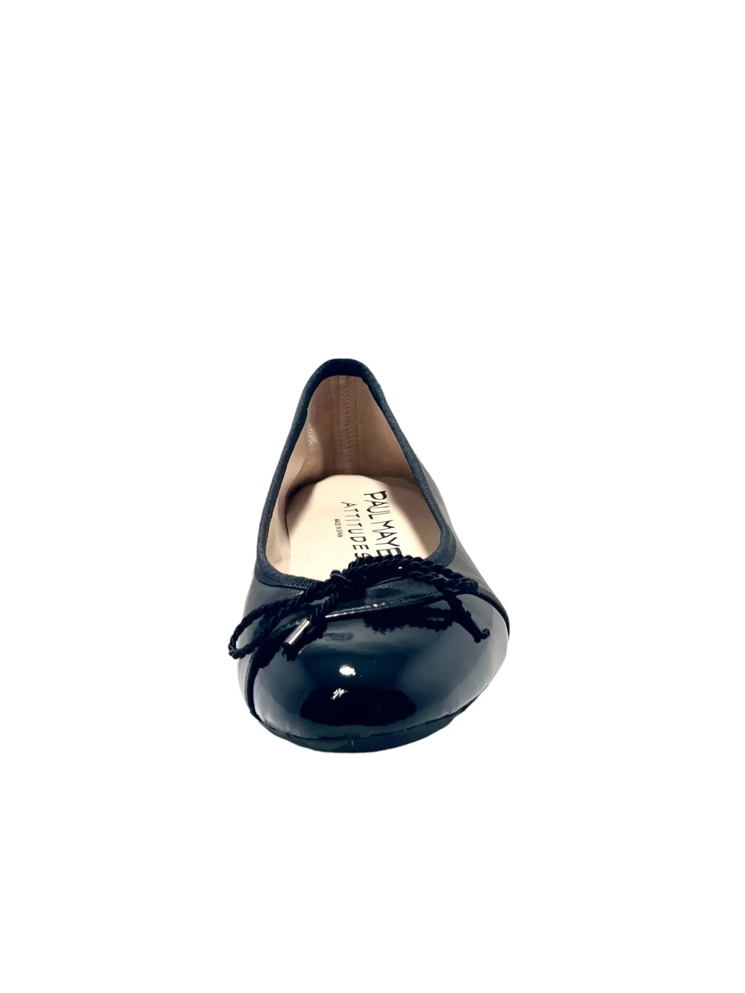 PAUL MAYER - BRAVE LEATHER BALLET FLAT - BLACK
