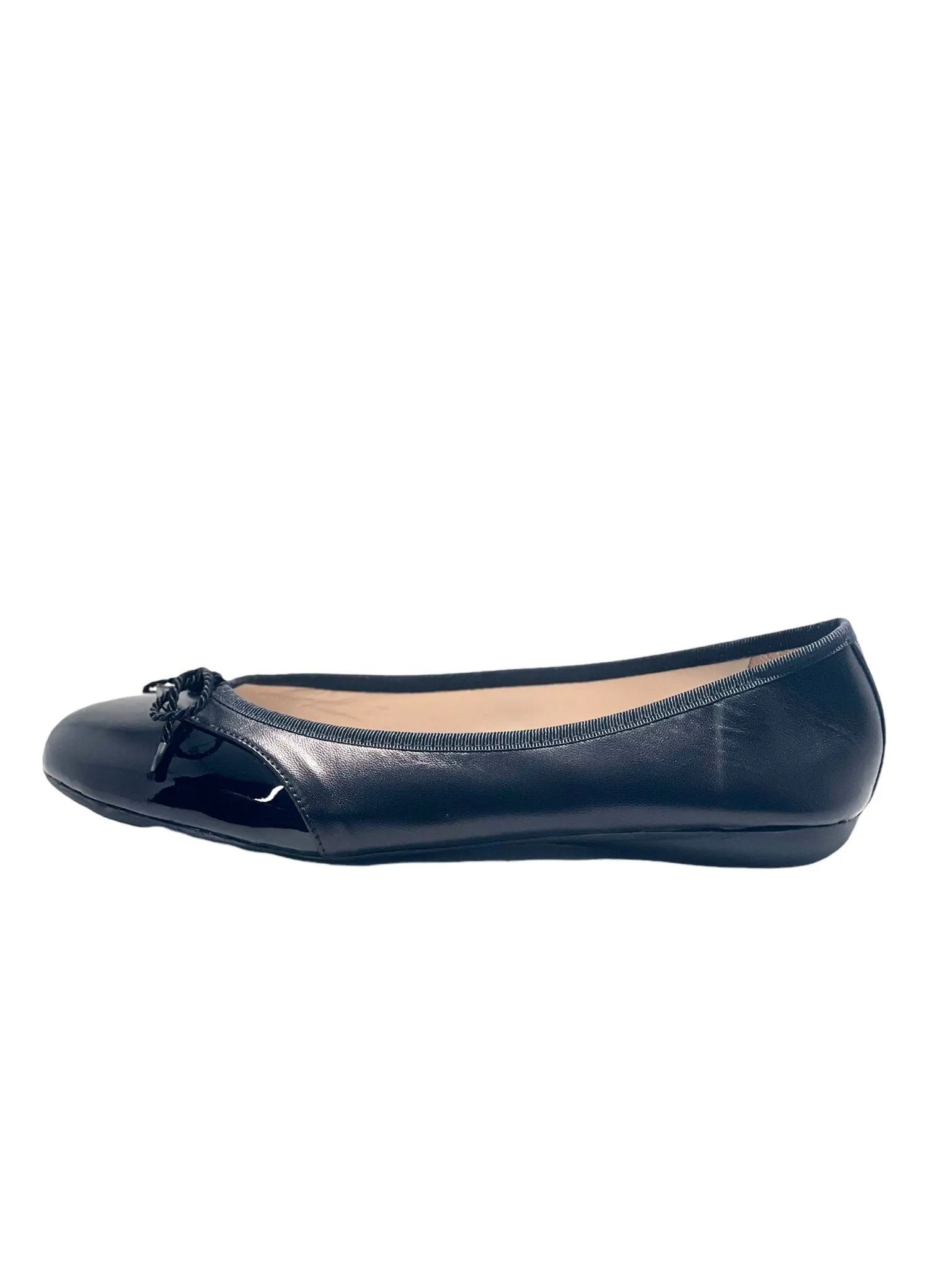 PAUL MAYER - BRAVE LEATHER BALLET FLAT - BLACK