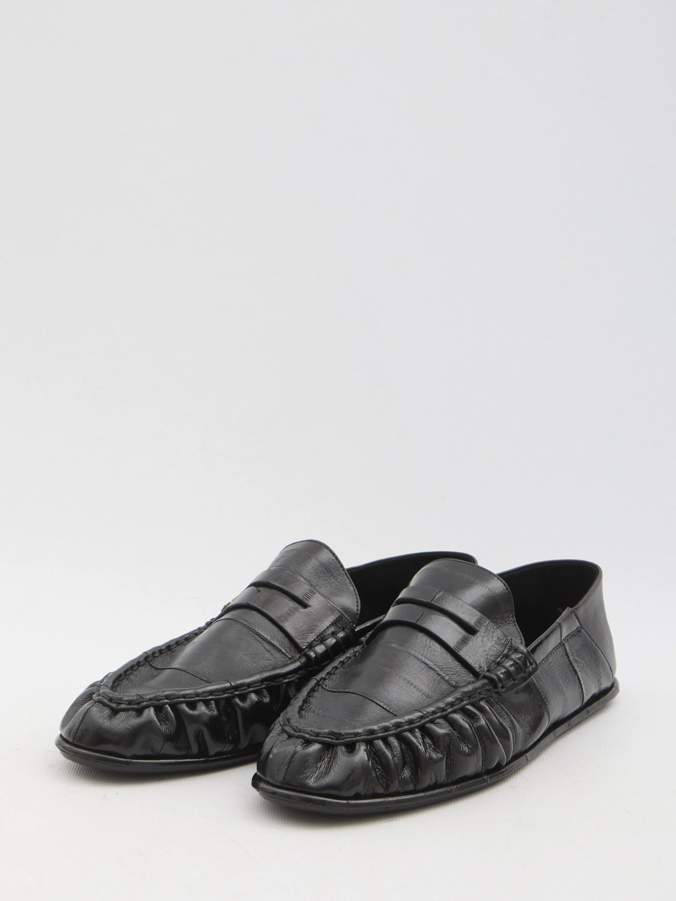 Saint Laurent Mocassins With Gathered Effect