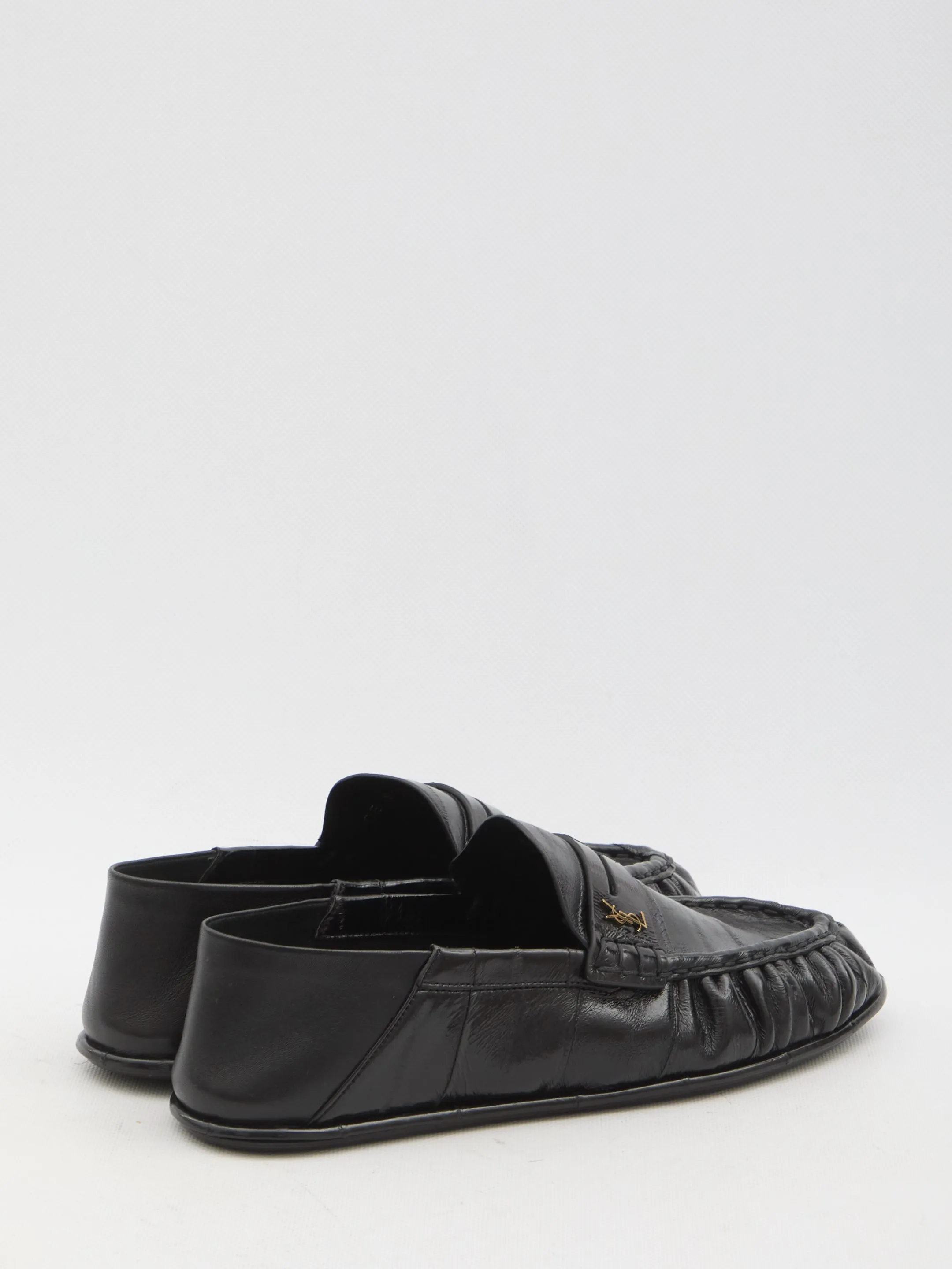 Saint Laurent Mocassins With Gathered Effect