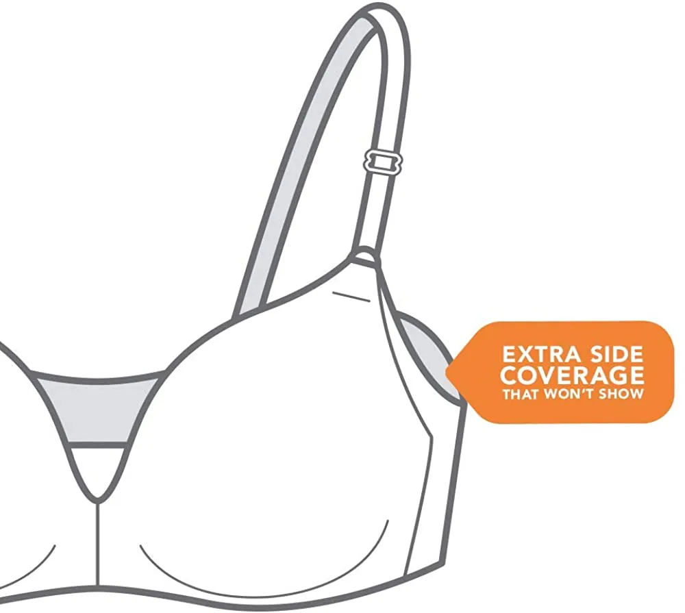 Warner's Women's No Side Effects Wire-Free Contour Bra