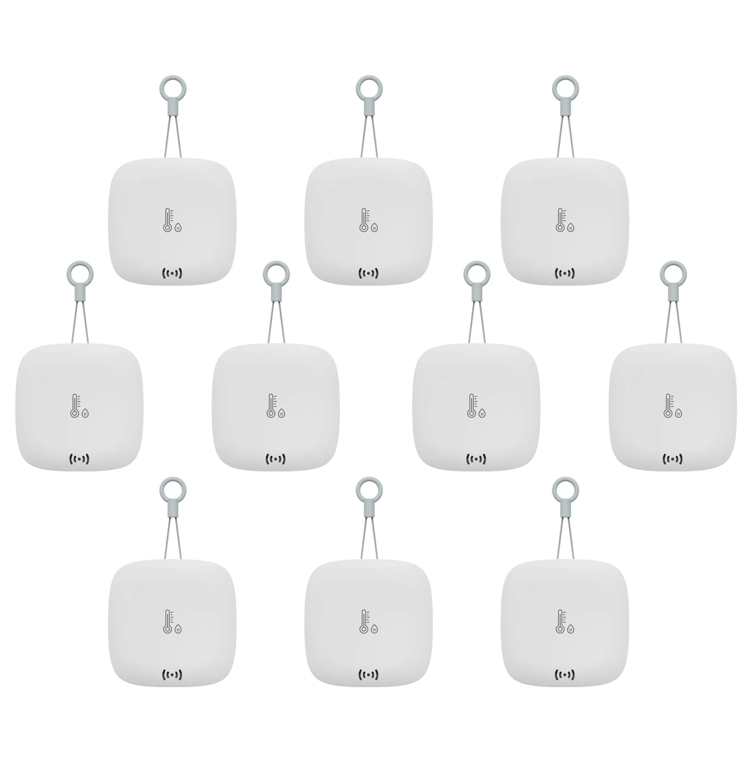 Weatherproof Temperature and Humidity Sensor 10-Pack, Hub Required