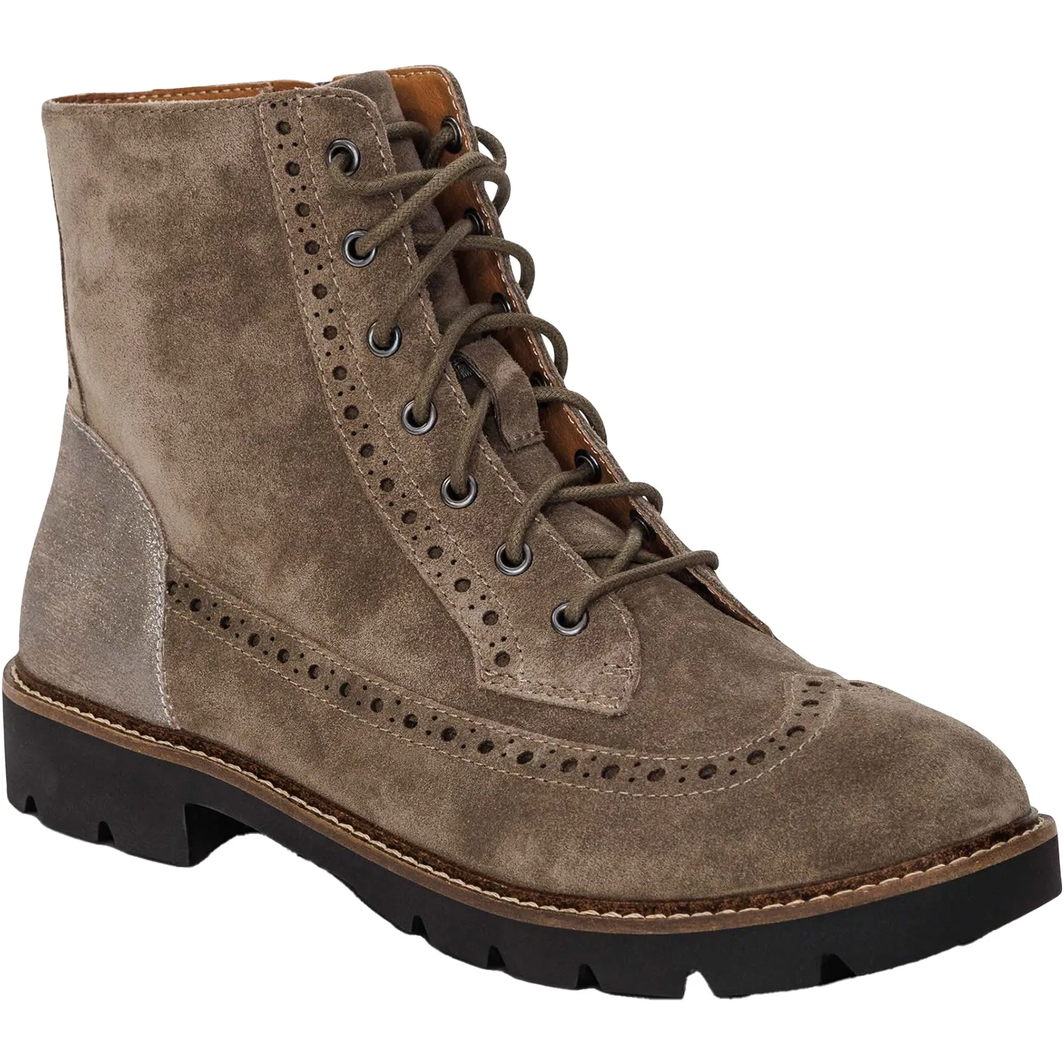 Women's Aetrex Margot Taupe Suede