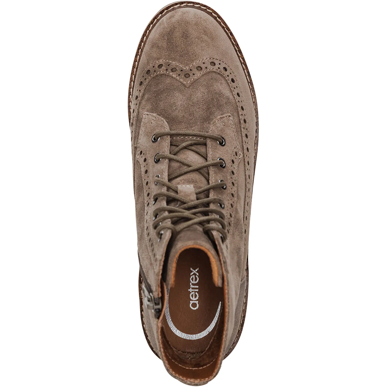 Women's Aetrex Margot Taupe Suede